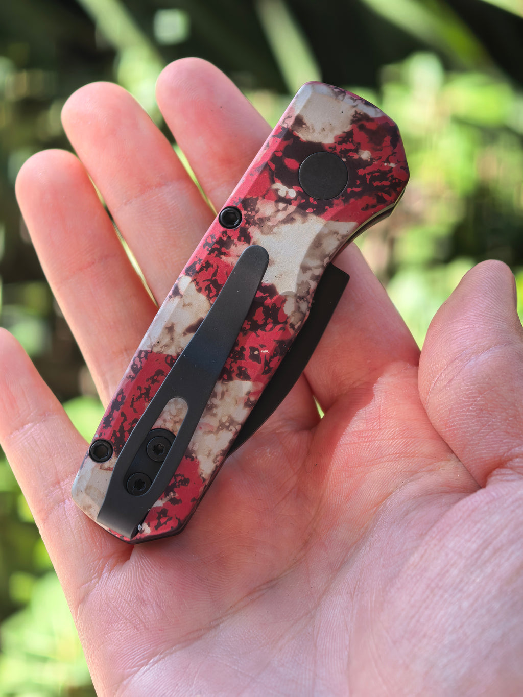 Pro-Tech Runt 5 Crimson Tiger Automatic Knife Blade Show Atlanta 2026 Exclusive (1.9" DLC Black)