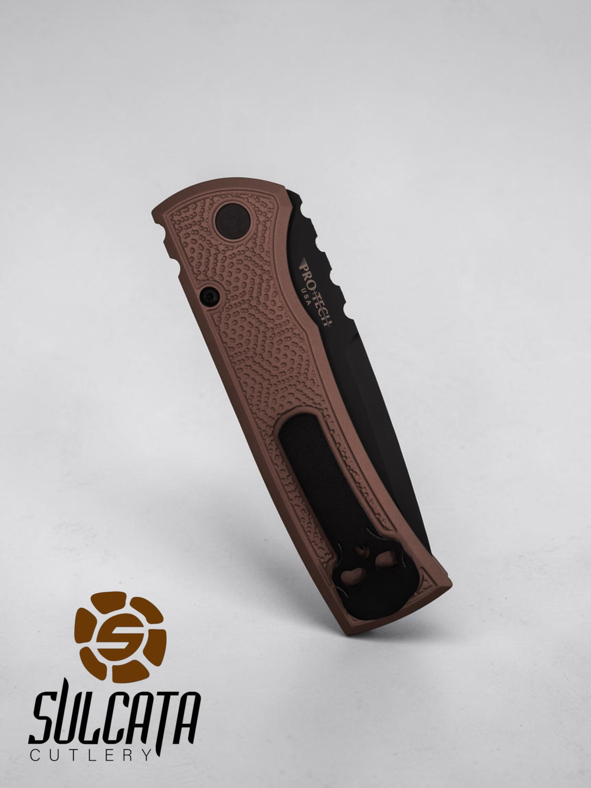Pro-tech Chaves Redencion FDE Stippled Automatic Knife Blade Show Texas 2026 (3.38" DLC Black)