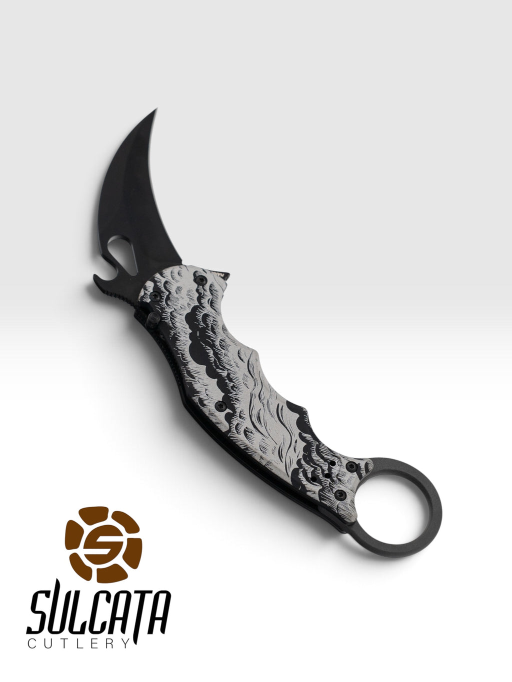 Fox Knives Assisted Folding Karambit (2.56" Black Hawkbill)