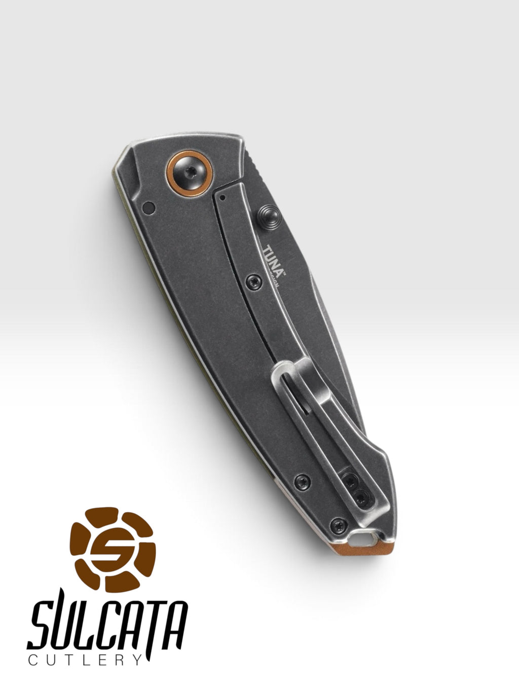 CRKT Tuna OD Green G10 Manual Flipper (3.25" Black)