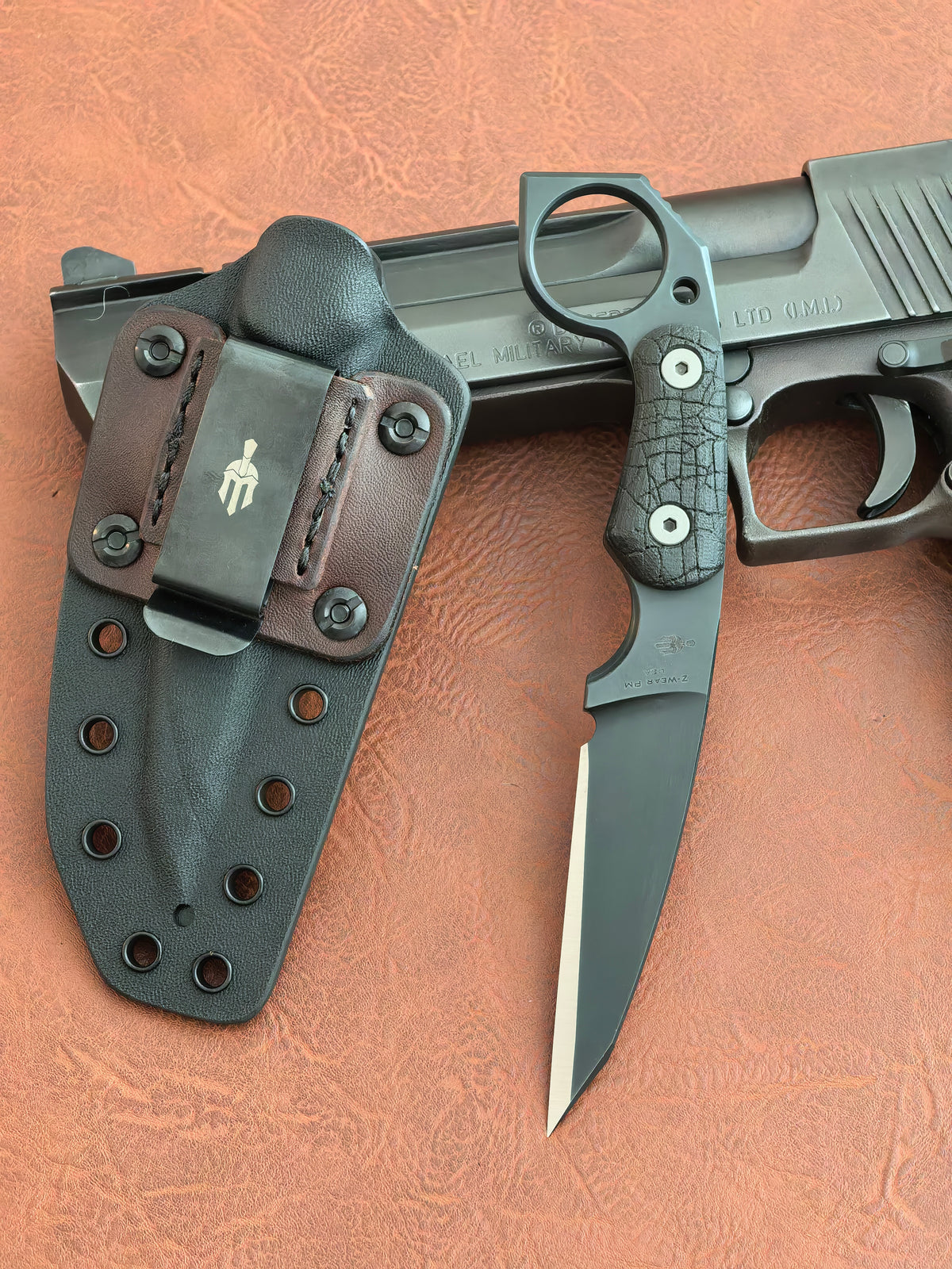 Miller Bros Blades M-5 Fixed Karambit Black Bark Textured (3" Black Oxide)