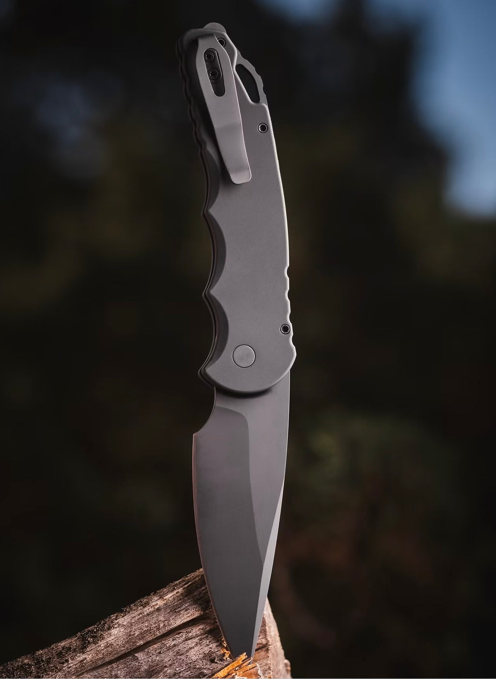 Pro-Tech Tactical Response 4 Operator Secondary Safety Automatic (4" DLC Black) Blade Show West 26