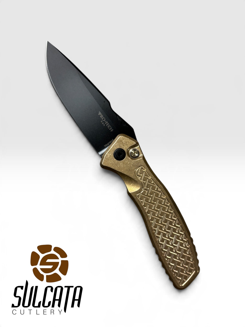 Pro-Tech Spartan Blades Pallas Albronze Automatic Knife Blade Show West 2026 (3.7" DLC Black)