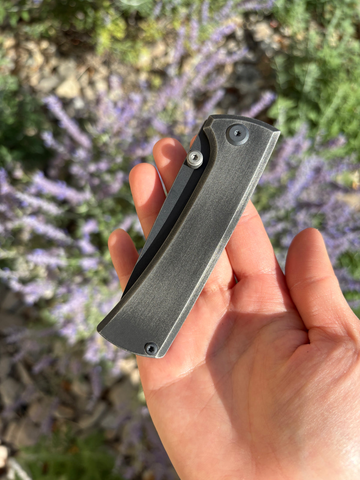 Chaves Knives RCK9 "Frantic Edge" Cerakote Ti Handle Manual Flipper Blade Show West 2026 Exclusive (3.25" Drop Point)