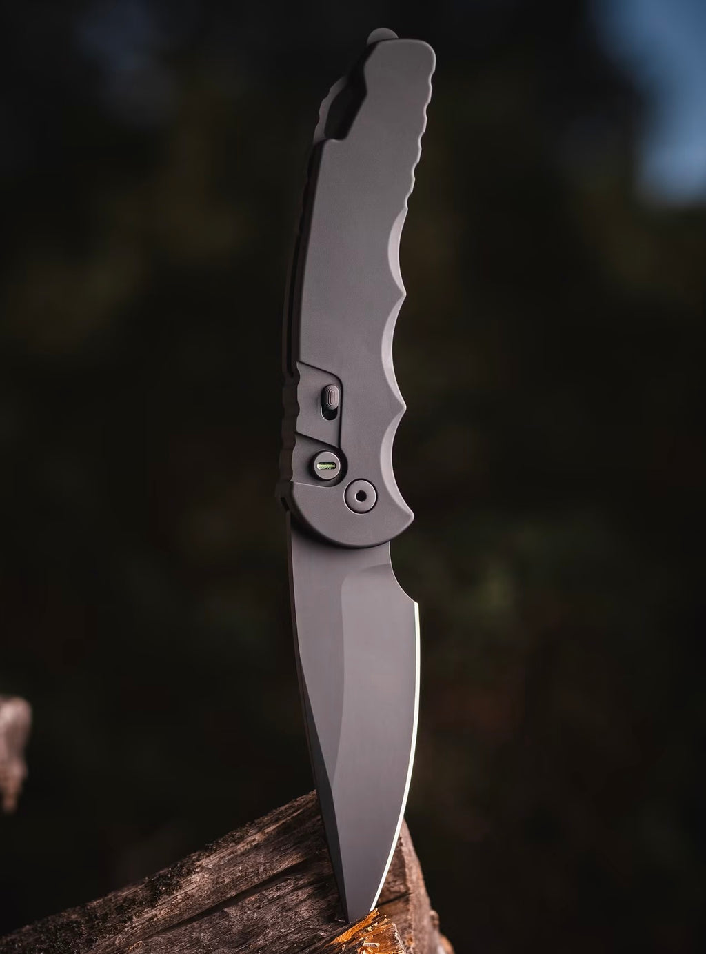 Pro-Tech Tactical Response 4 Operator Secondary Safety Automatic (4" DLC Black) Blade Show West 26