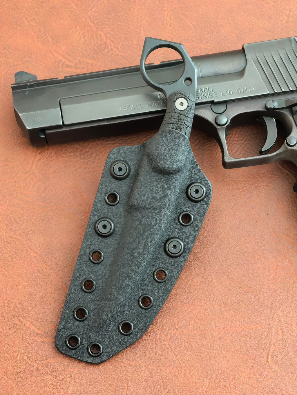 Miller Bros Blades M-5 Fixed Karambit Black Bark Textured (3" Black Oxide)
