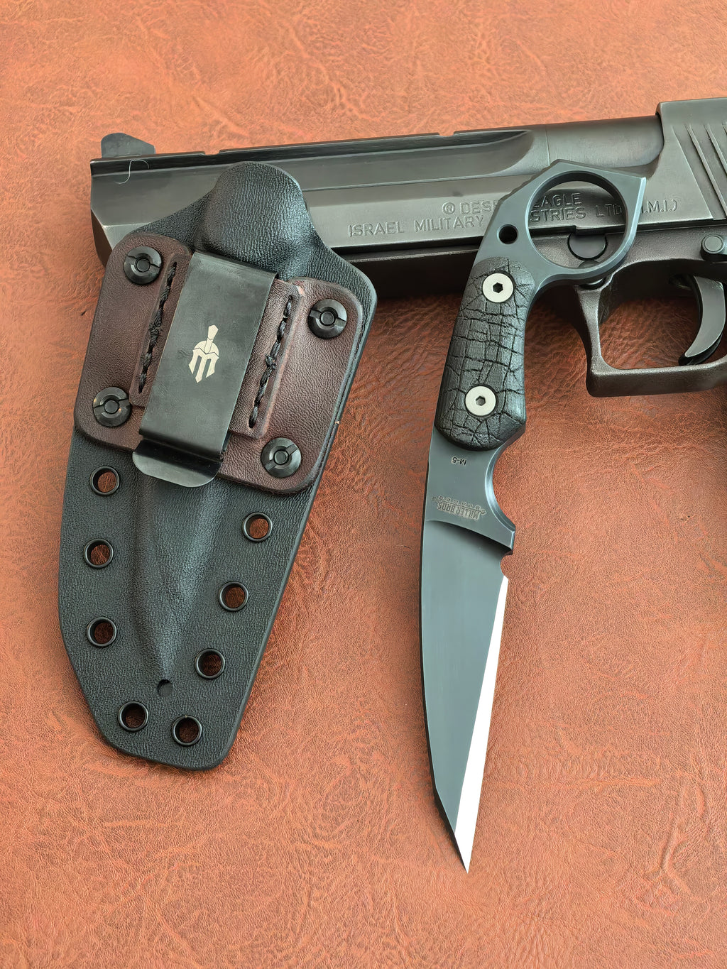 Miller Bros Blades M-5 Fixed Karambit Black Bark Textured (3" Black Oxide)