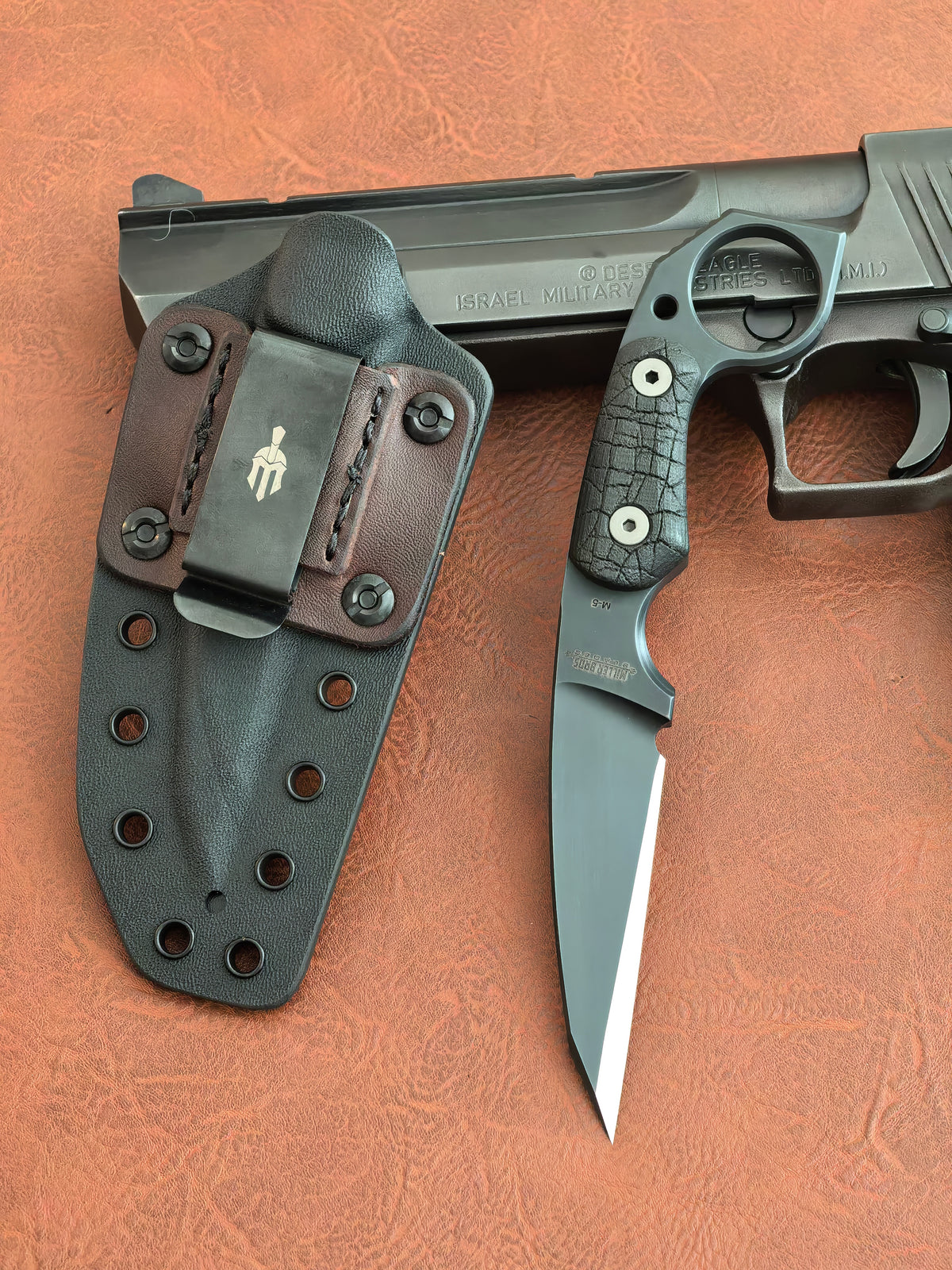 Miller Bros Blades M-5 Fixed Karambit Black Bark Textured (3" Black Oxide)