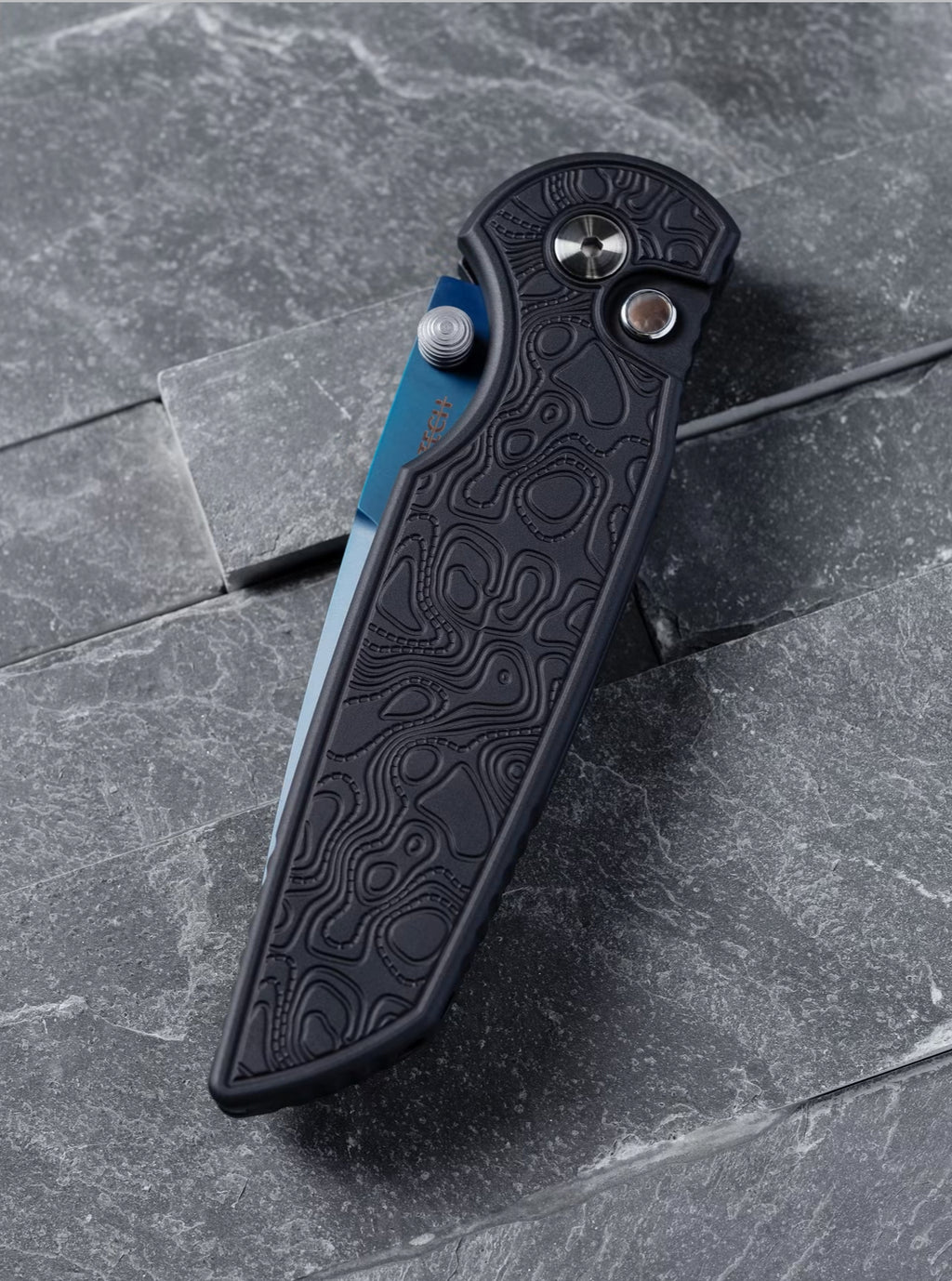 Pro-Tech TR-3 Integrity Manual Knife Topographic Textured Black(3.5" Denim PVD) CCKS Fall 2026