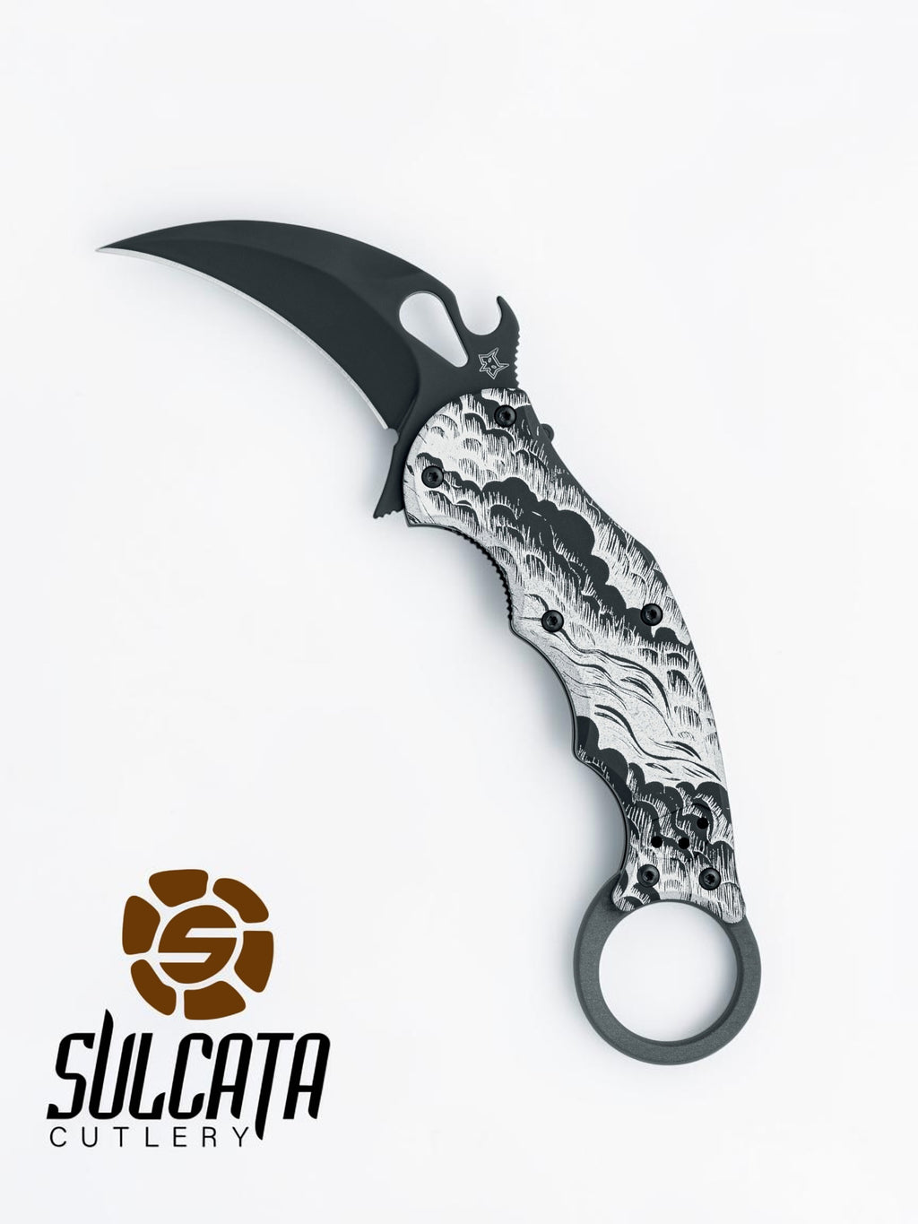 Fox Knives Assisted Folding Karambit (2.56" Black Hawkbill)