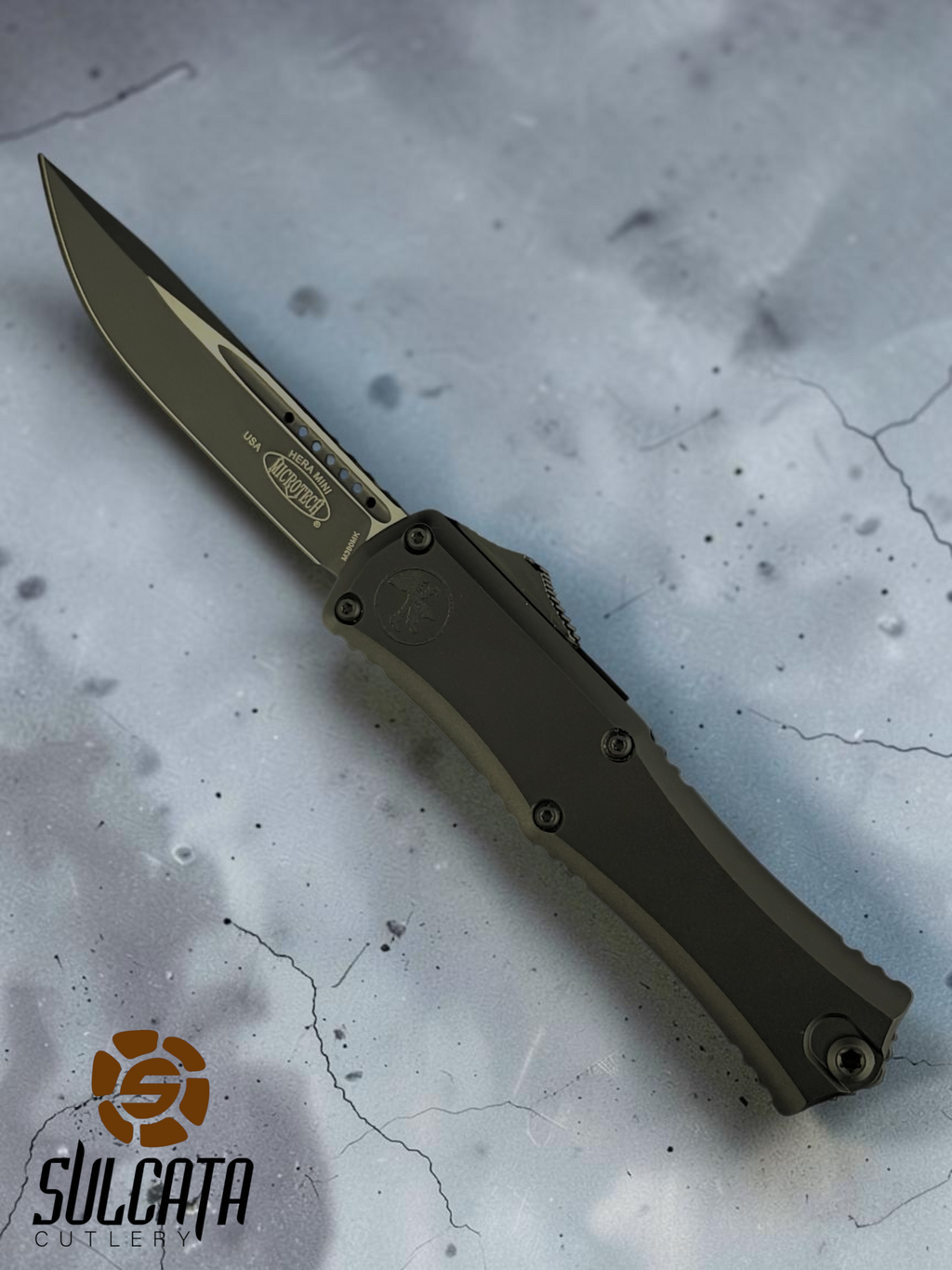 Microtech Hera II Mini S/E Tactical Standard OTF (2.8" DLC Black)