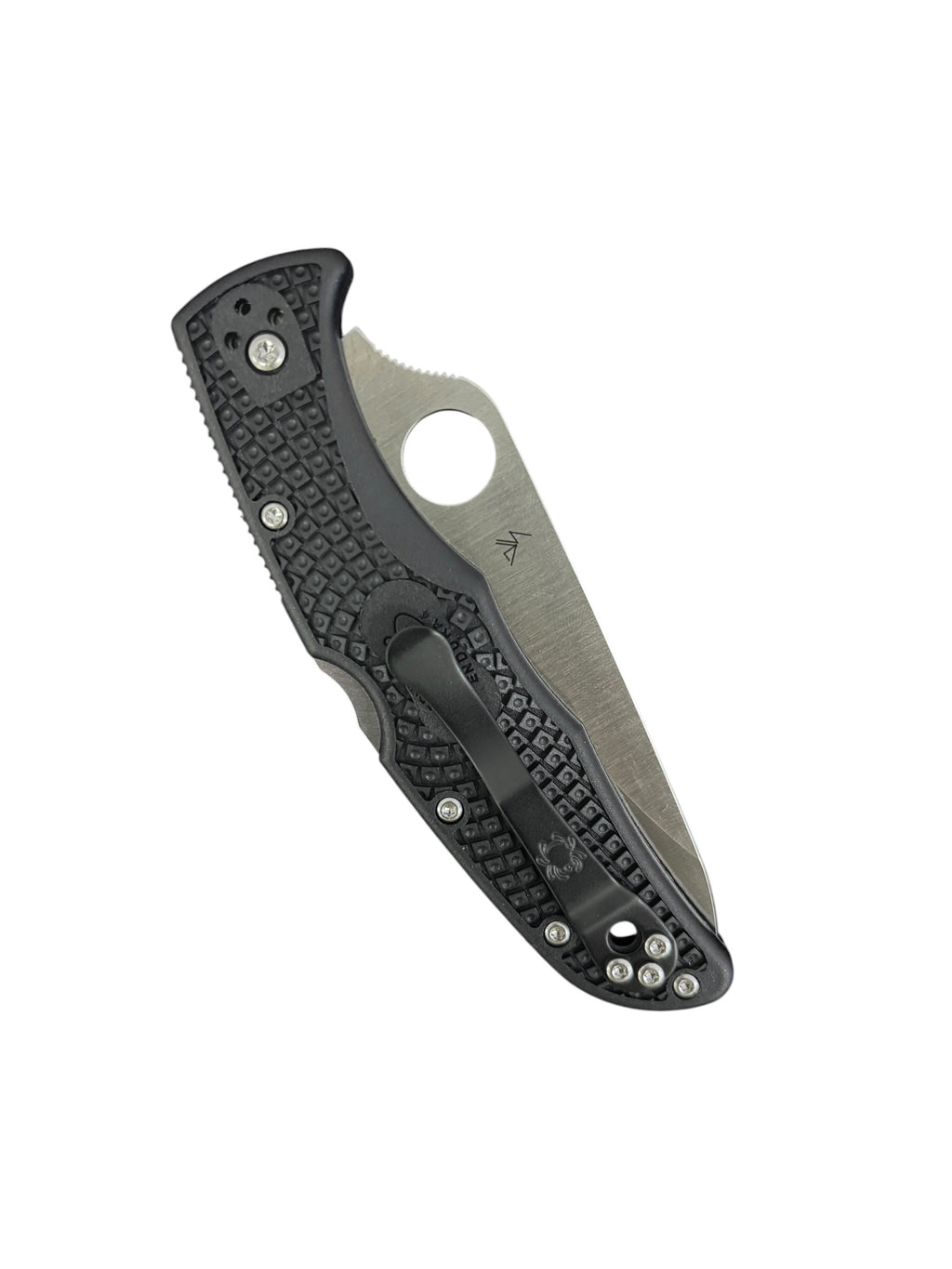 Spyderco Endura 4 Black FRN Manual Folder Knife (3.75" Partially Serrated)