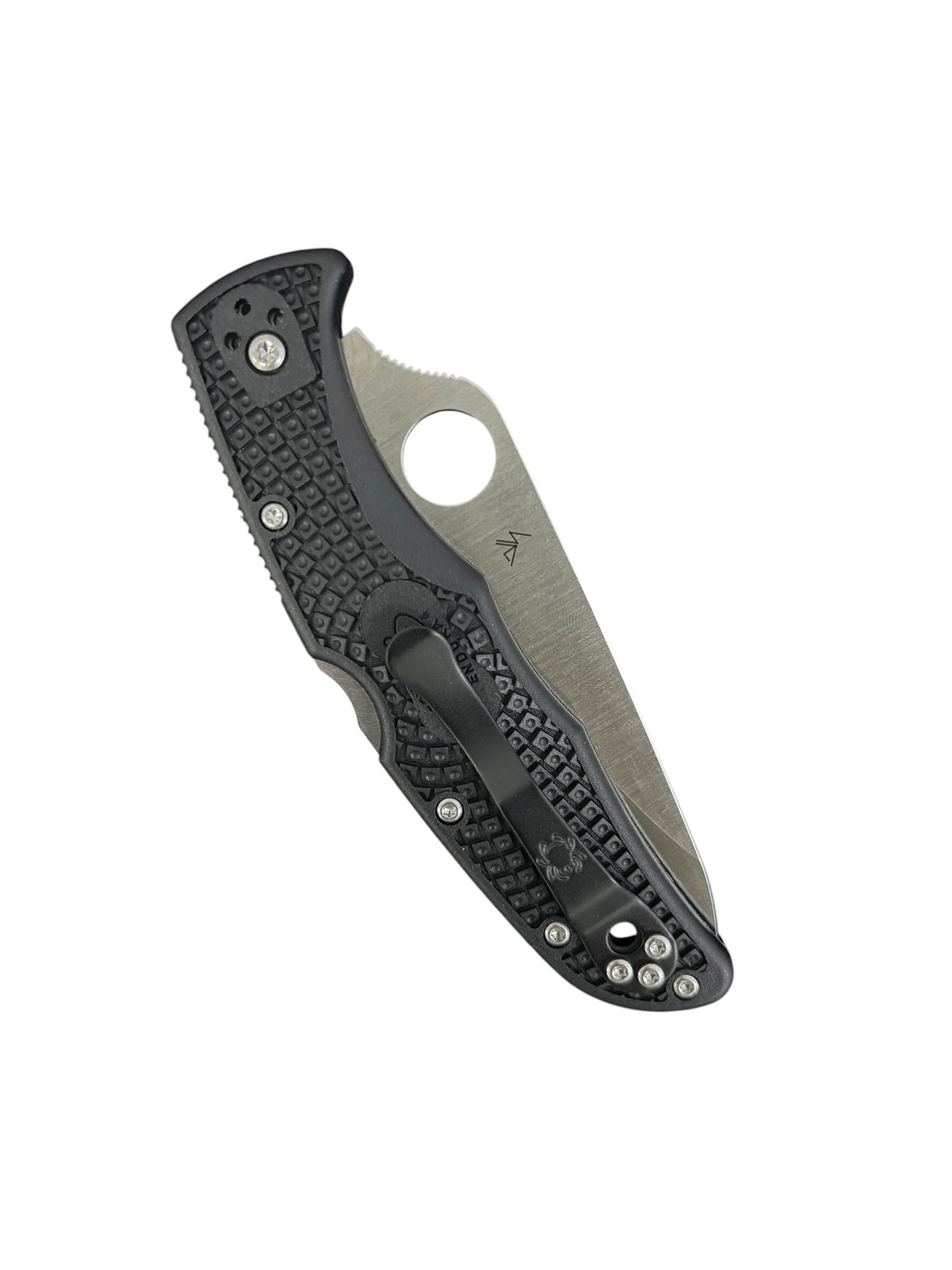 Spyderco Endura 4 Black FRN Manual Folder Knife (3.75" Partially Serrated)