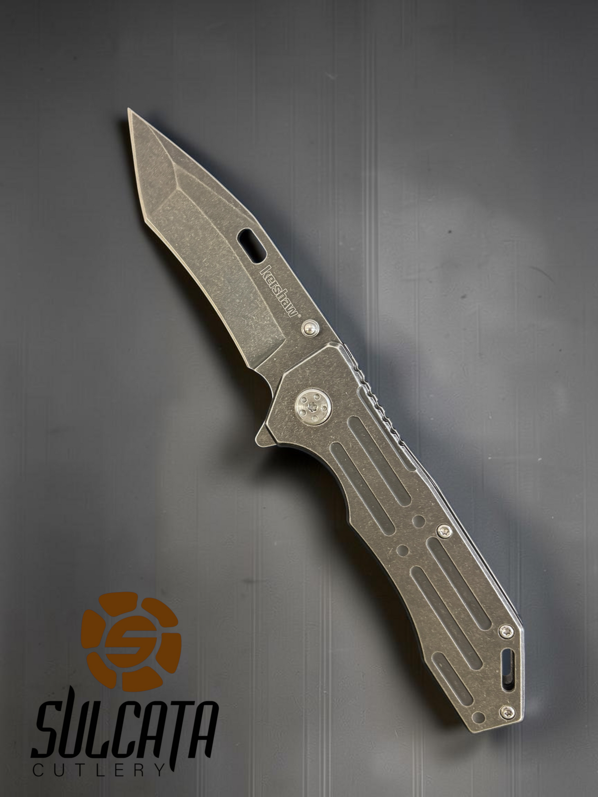Kershaw Lifter BlackWash Assisted Flipper Knife  (3.5" BlackWash)