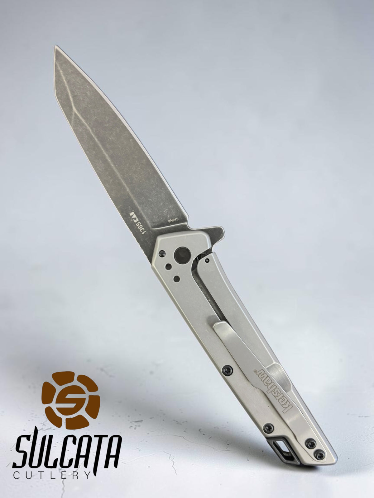 Kershaw Misdirect Gray Assisted Flipper Knife (2.9" Black Stonewash)