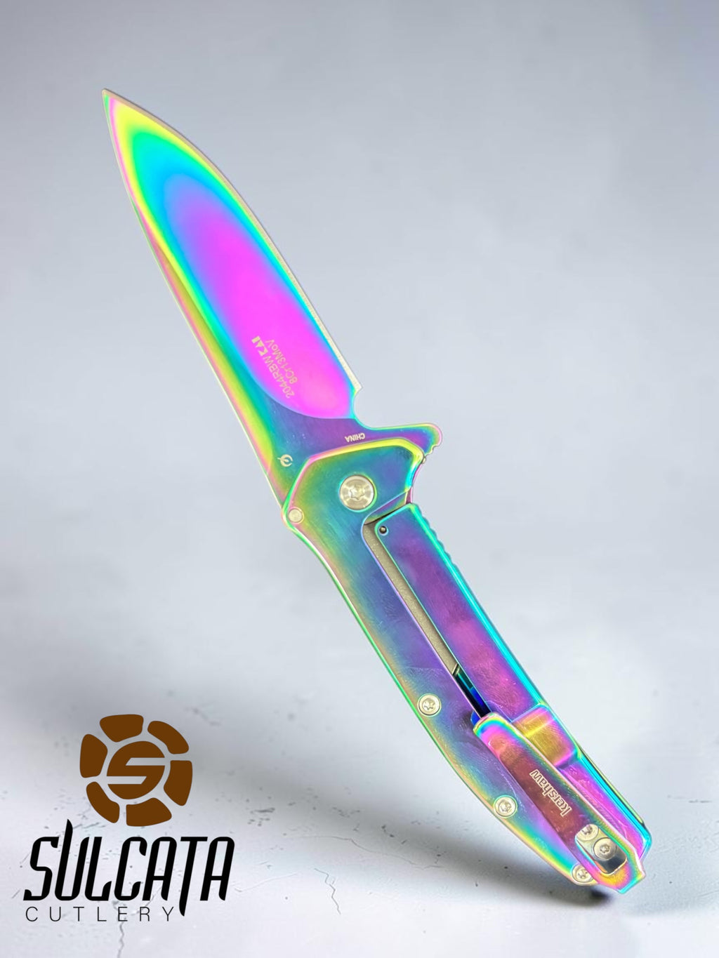 Kershaw Outcome Rainbow PVD Assisted Flipper (3.1" Rainbow PVD)