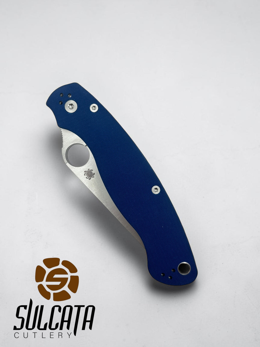 Spyderco Military 2 Manual Folder Knife Cobalt Blue G-10 (4" Satin)