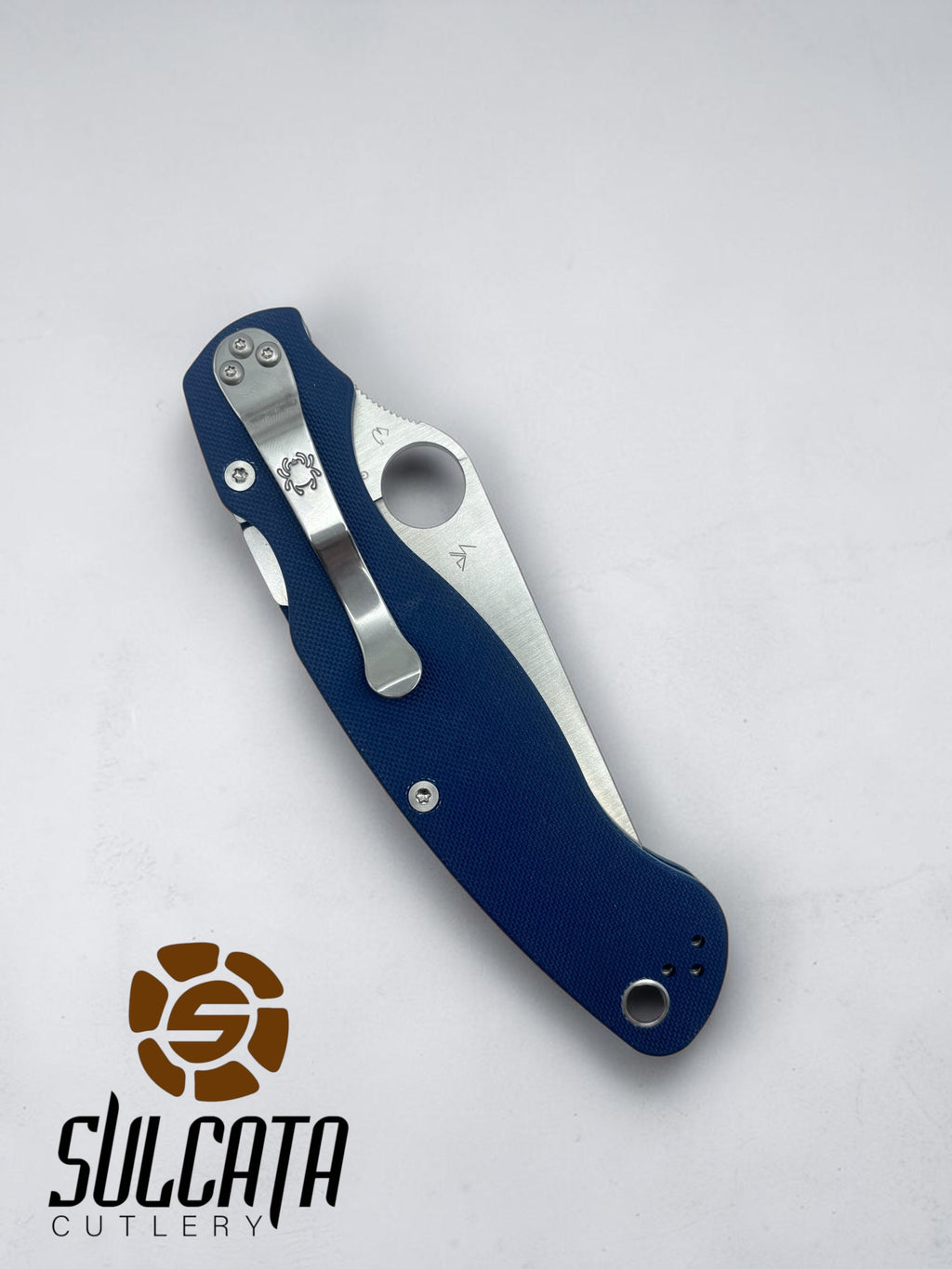 Spyderco Military 2 Manual Folder Knife Cobalt Blue G-10 (4" Satin)