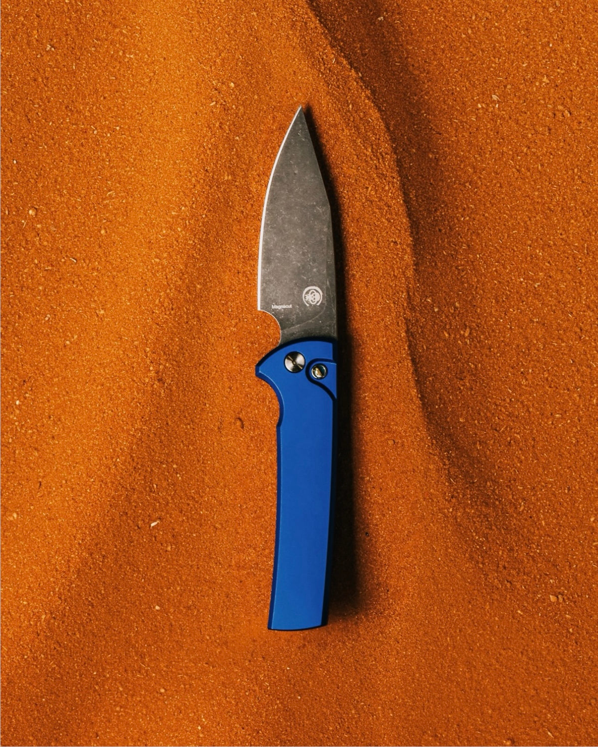 Pro-Tech Chaves Scapegoat Full Sized Blue Aluminum Automatic Knife CCKS Fall 2026 (4" Acid wash)
