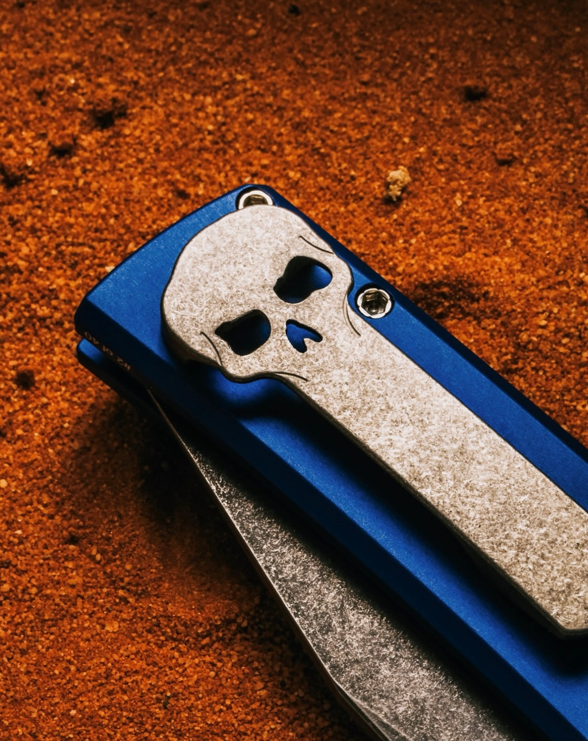 Pro-Tech Chaves Scapegoat Full Sized Blue Aluminum Automatic Knife CCKS Fall 2026 (4" Acid wash)