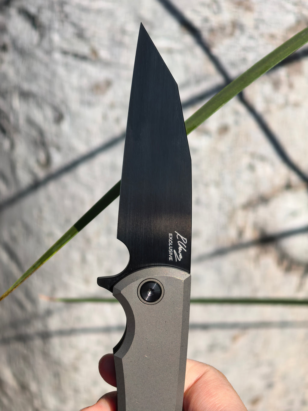 Chaves Knives Sangre Street Bronze Titanium Black Chisel Grind Manual Flipper CCKS 2026 (3.5" Black Satin)