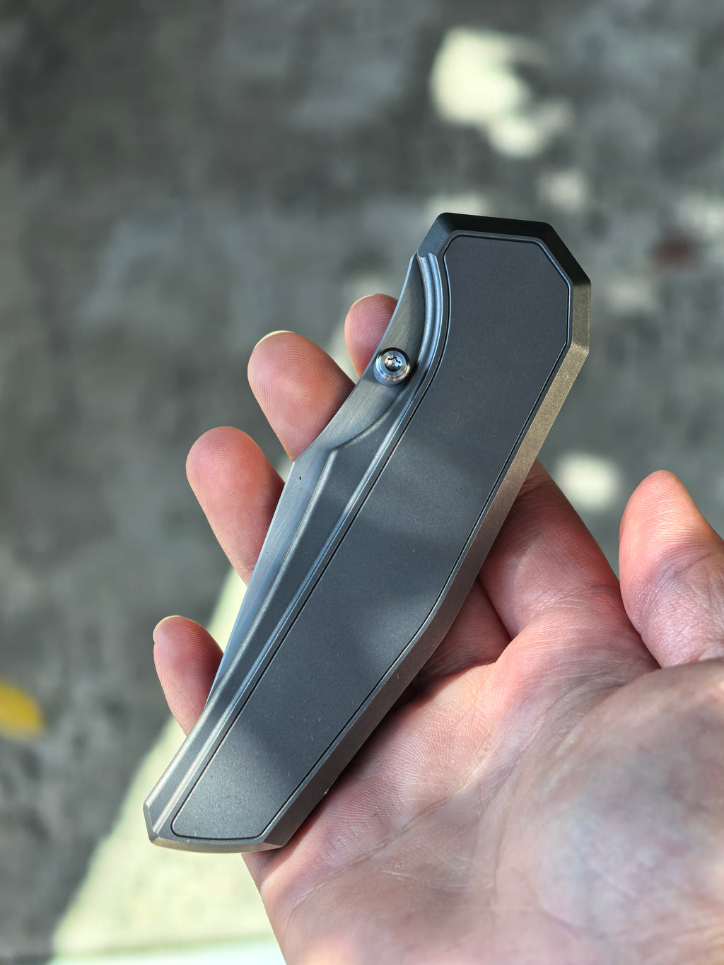 Chaves Knives Jake McCoy Omega Manual Flipper (3.5" Belt Satin)
