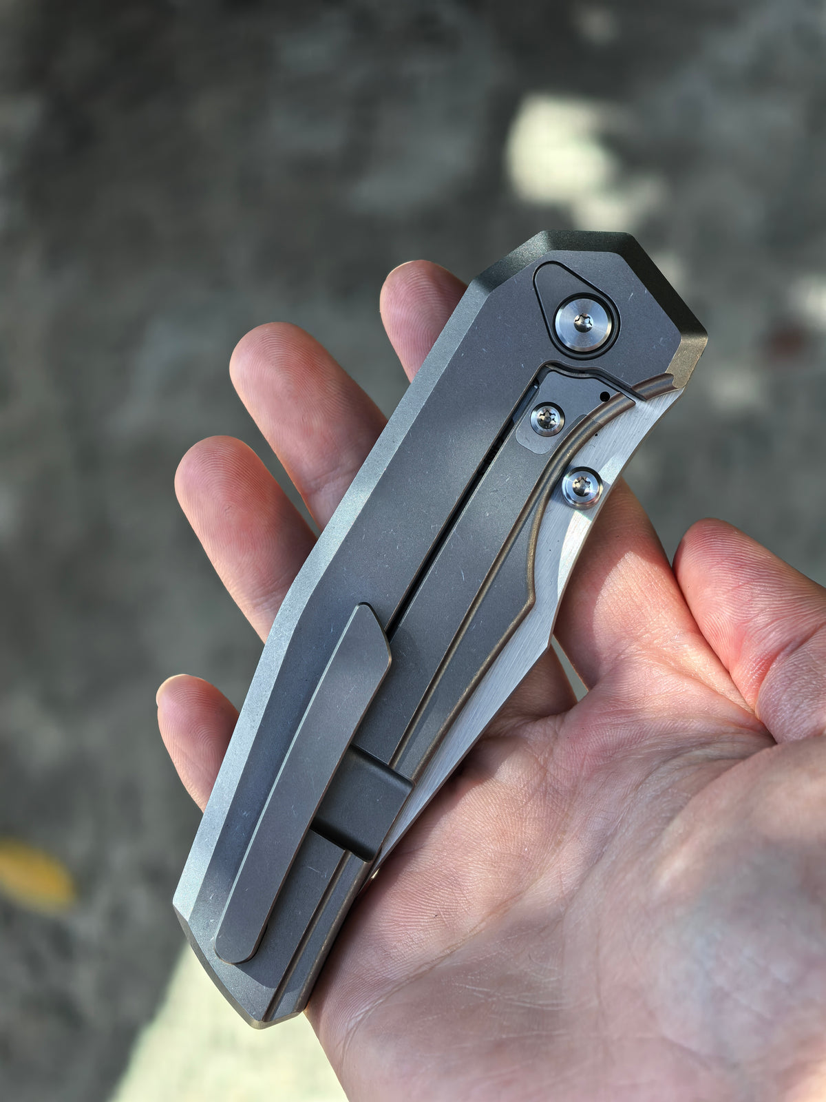 Chaves Knives Jake McCoy Omega Manual Flipper (3.5" Belt Satin)