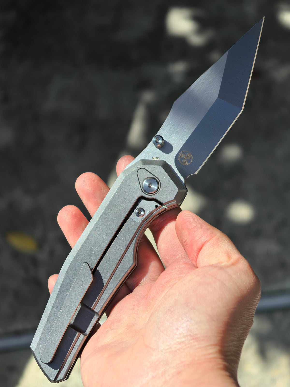 Chaves Knives Jake McCoy Omega Manual Flipper (3.5" Belt Satin)