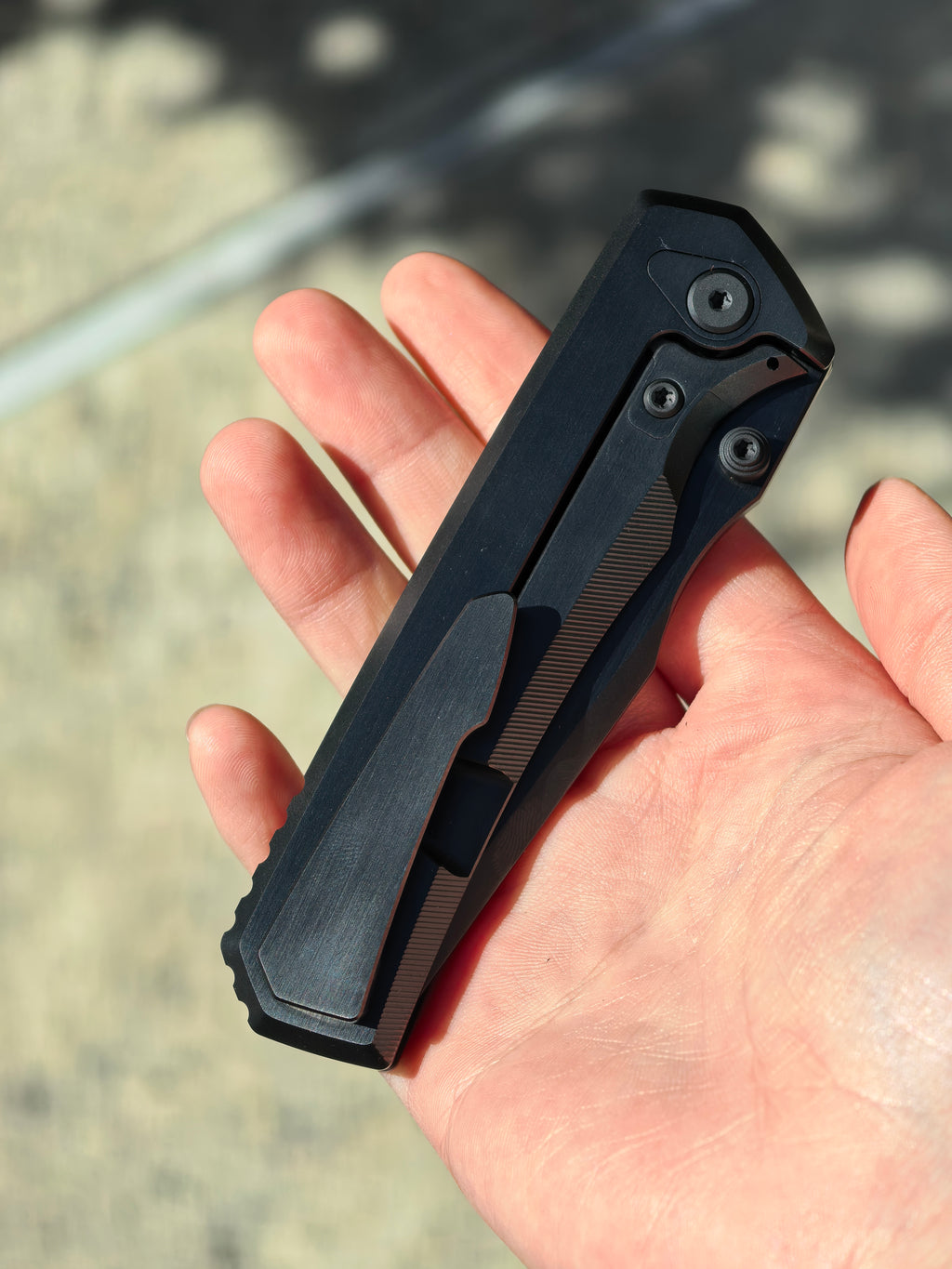 Chaves Knives Sam Tran Arison Street Integral Manual Knife (3.25" Black PVD)