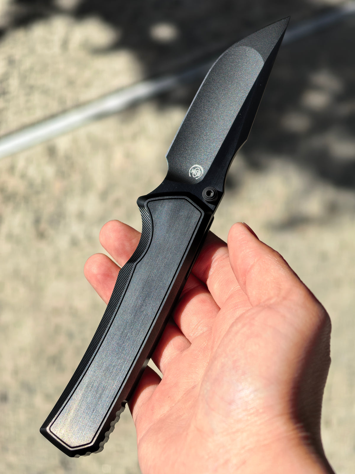 Chaves Knives Sam Tran Arison Street Integral Manual Knife (3.25" Black PVD)