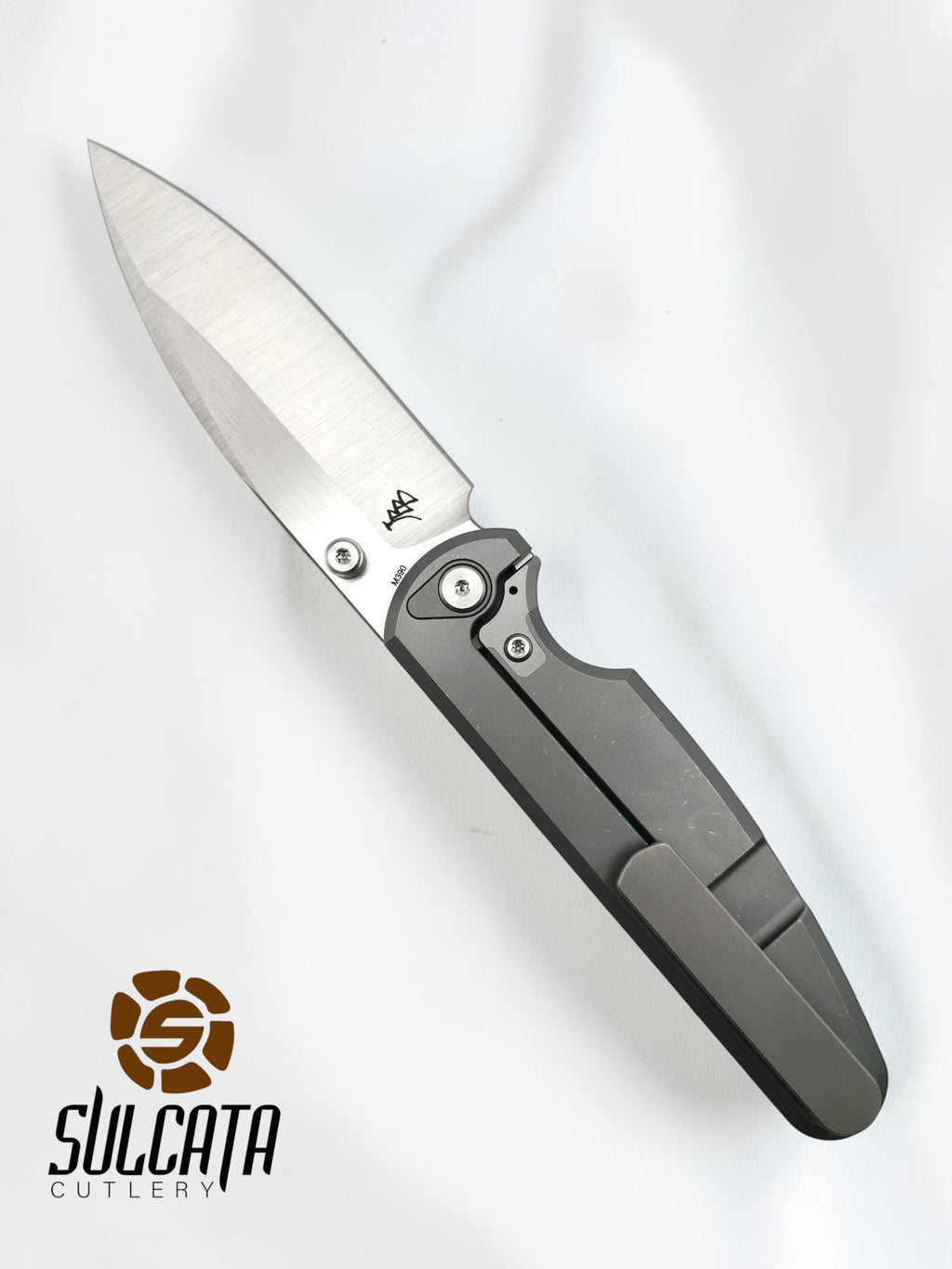 Chaves Knives Brad Blount Phase 229 Integral Manual Flipper (3.6" Belt Satin)