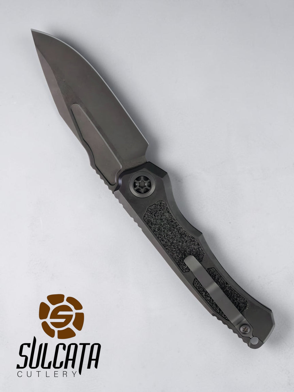 Heretic Knives Wraith V4 Automatic Push Button Blade Show Atlanta 2026 (3.6" DLC Black)