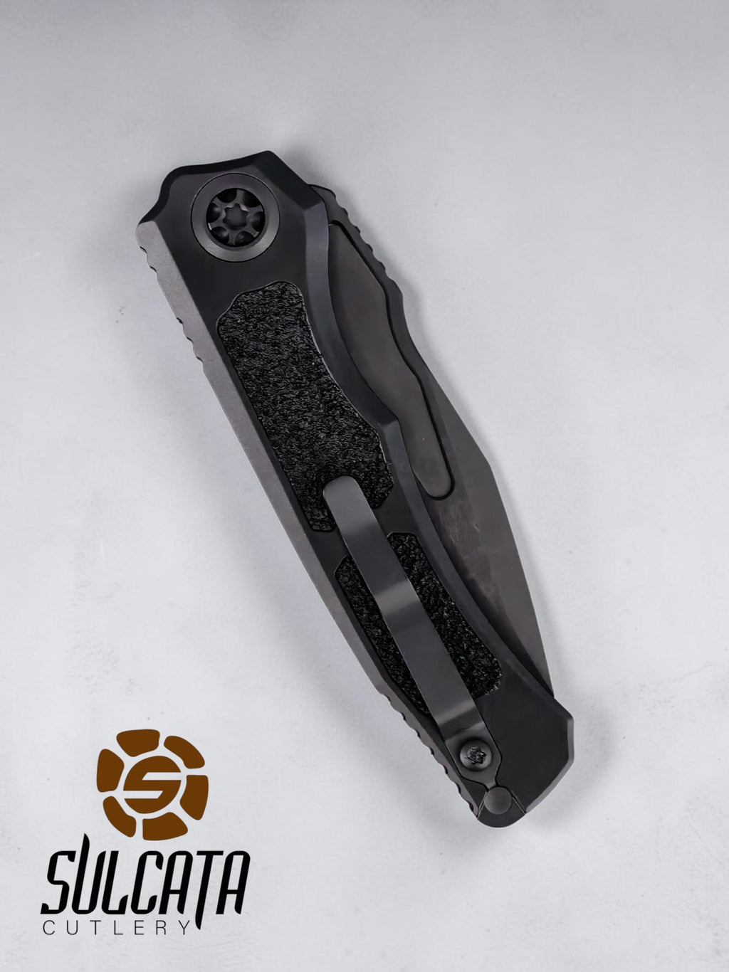 Heretic Knives Wraith V4 Automatic Push Button Blade Show Atlanta 2026 (3.6" DLC Black)