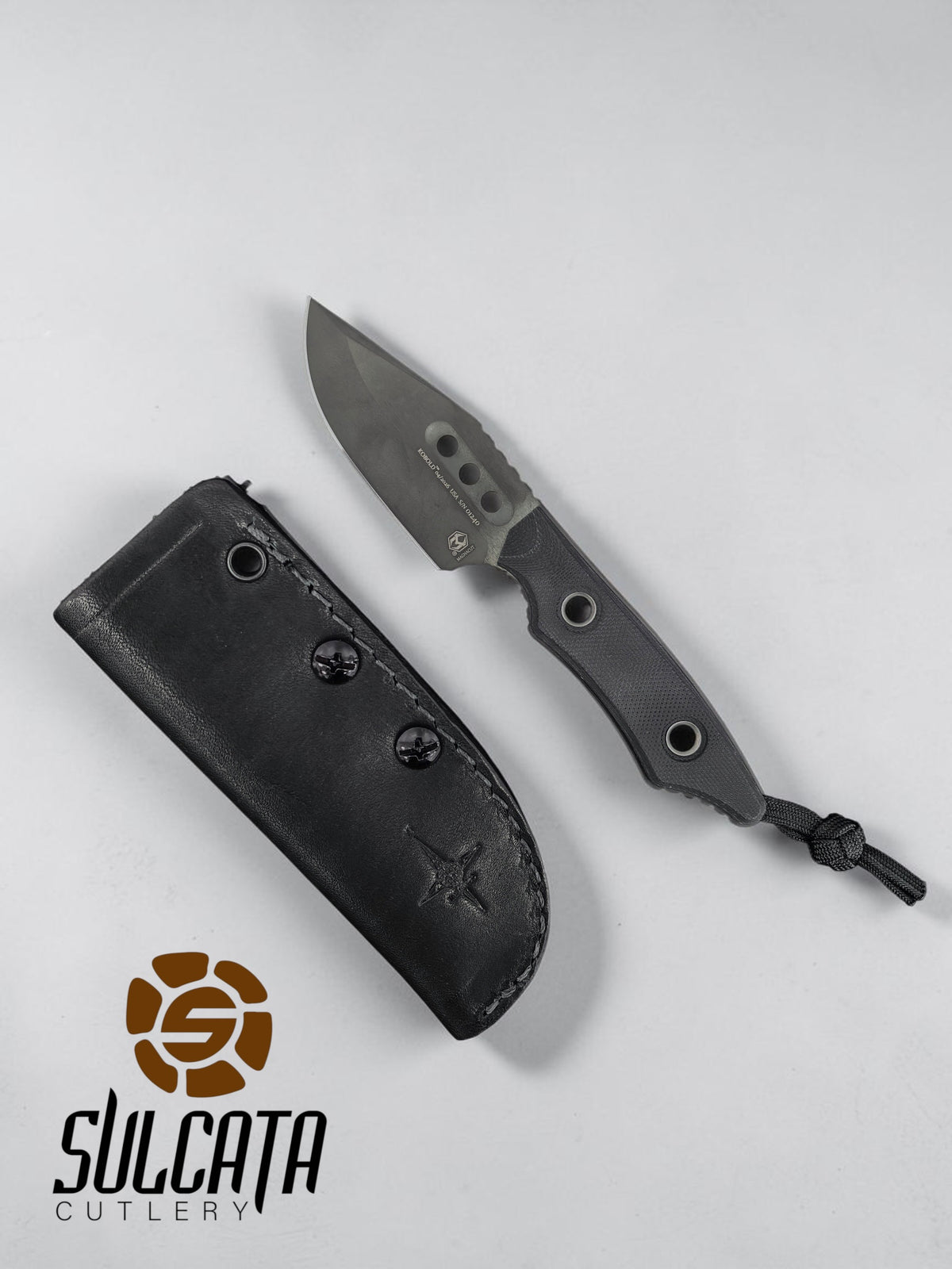 Heretic knives Kobold Black G10 Fixed Blade (2.6" Black DLC)