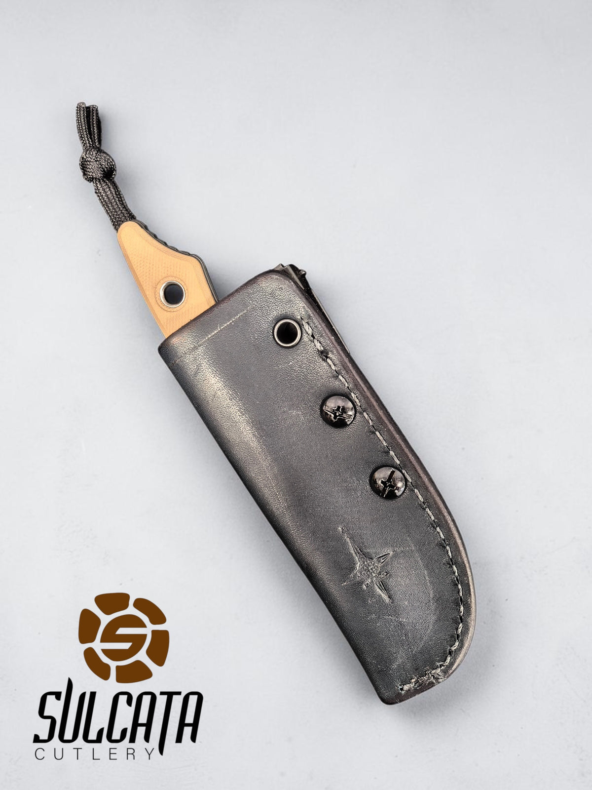 Heretic knives Kobold FDE G10 Fixed Blade (2.6" Battleworn Black)