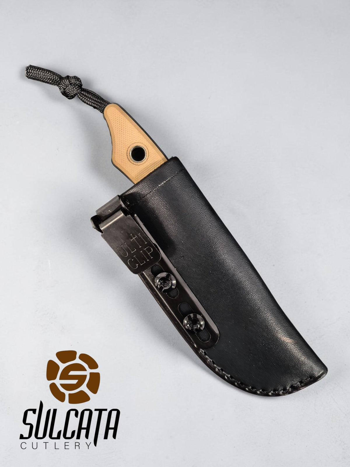 Heretic knives Kobold FDE G10 Fixed Blade (2.6" Battleworn Black)
