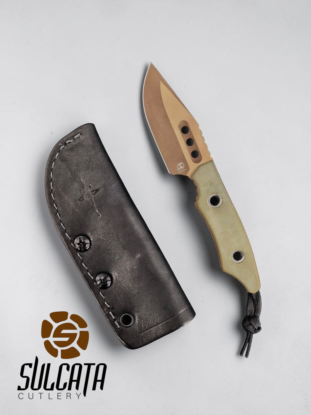 Heretic Knives Kobold OD Green G10 Fixed Blade (2.6" Bronze)