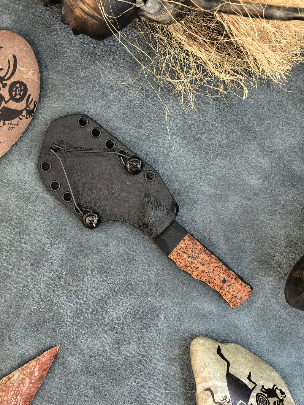 Auxiliary Manufacturing Skinner G10/Brown GripX Blade Show West 2026 Exclusive (3.5" Black Stonewash)