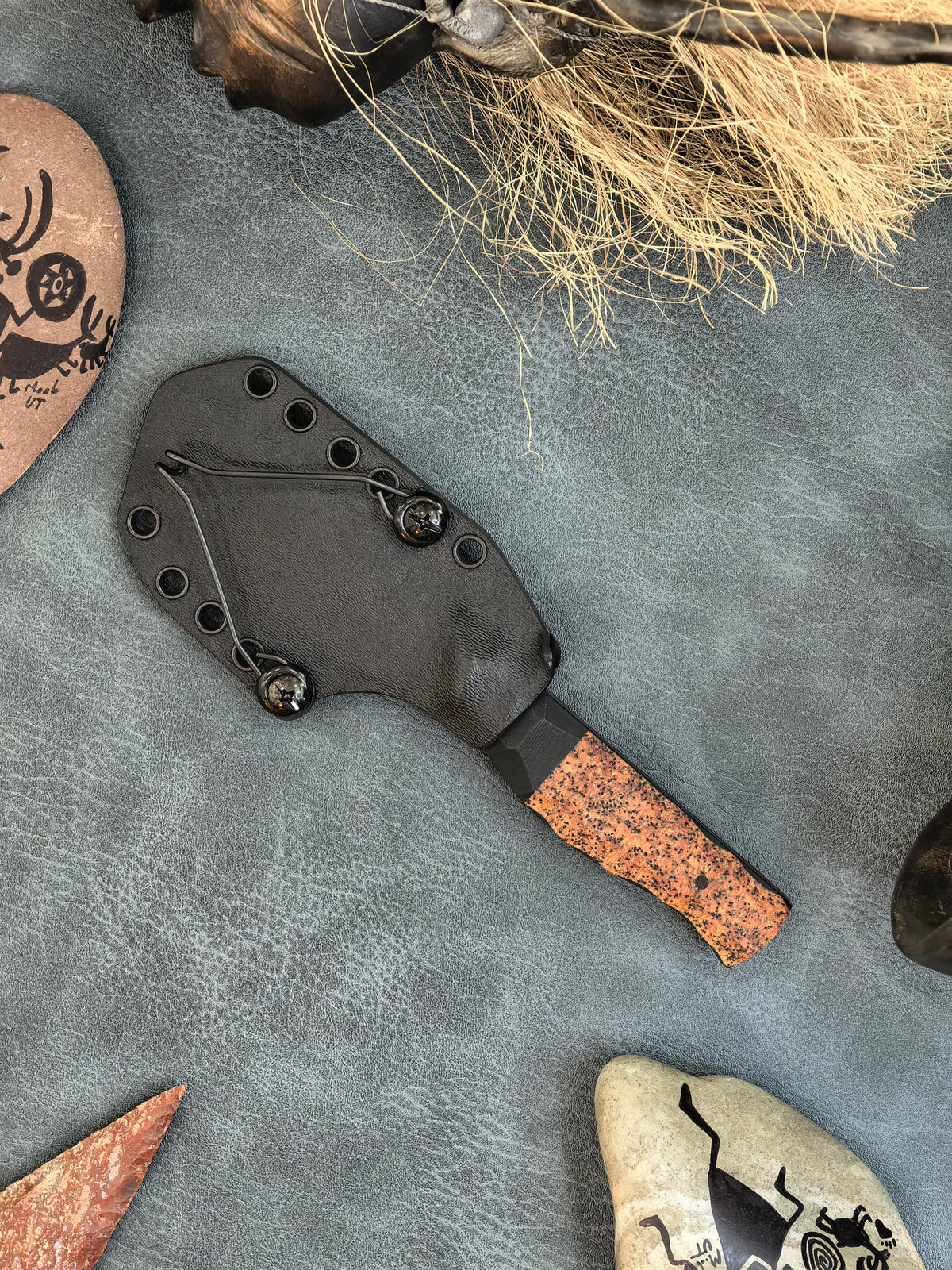 Auxiliary Manufacturing Skinner G10/Brown GripX Blade Show West 2026 Exclusive (3.5" Black Stonewash)