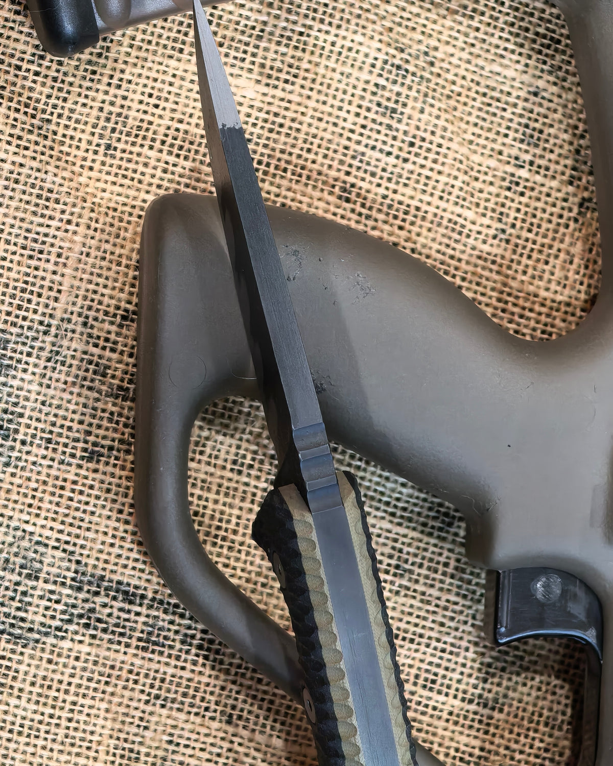Miller Bros Blades M-27 OD Green/Black G10 Fixed Blade Knife Blade Show West 2026 Exclusive Last Run (4" Black)