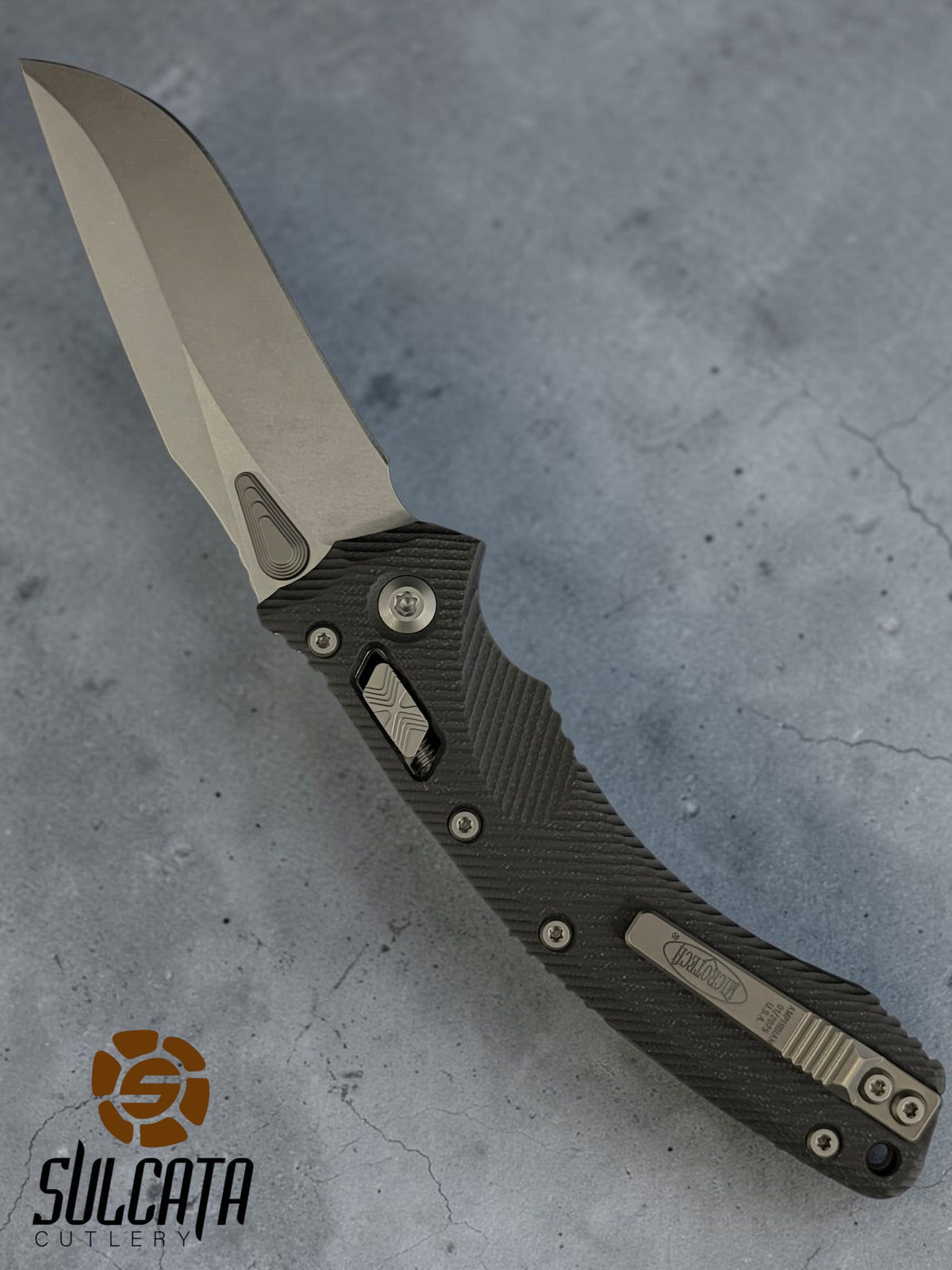 Microtech Amphibian RAM-LOK S/E Black G10 Manual Folder (3.9" SW)