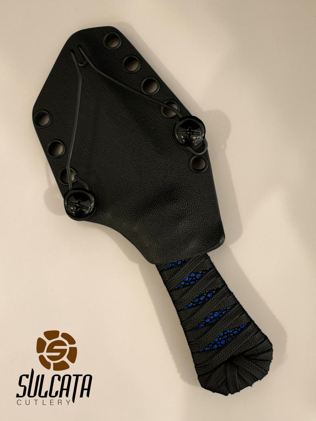 Auxiliary Manufacturing Blue Stingray Tanto Fixed Blade Knife Blade Show Atlanta 2026