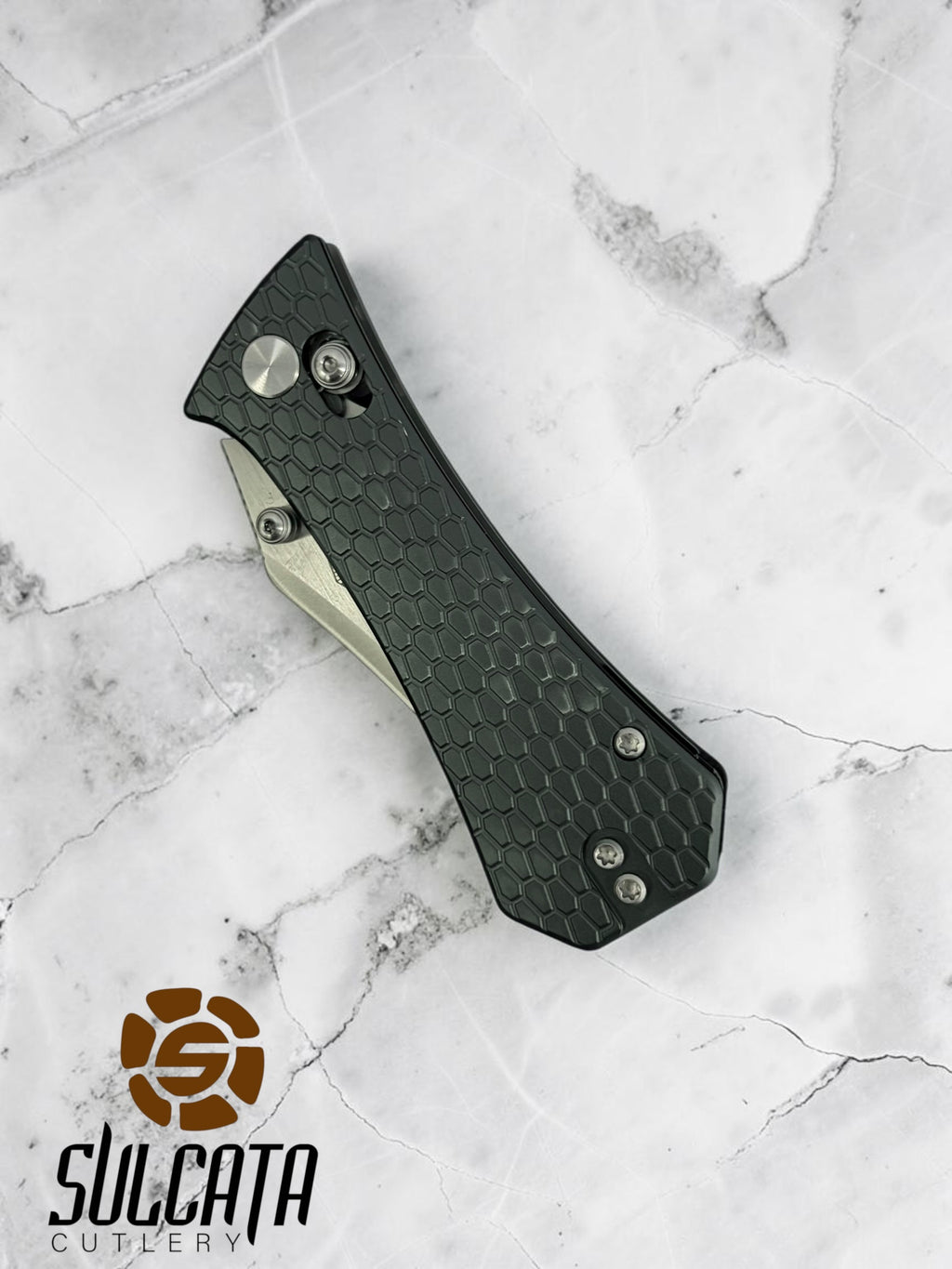 Auxiliary Manufacturing Pocket Bowie Crossbar Folder Grey Aluminum (2.7" SW)