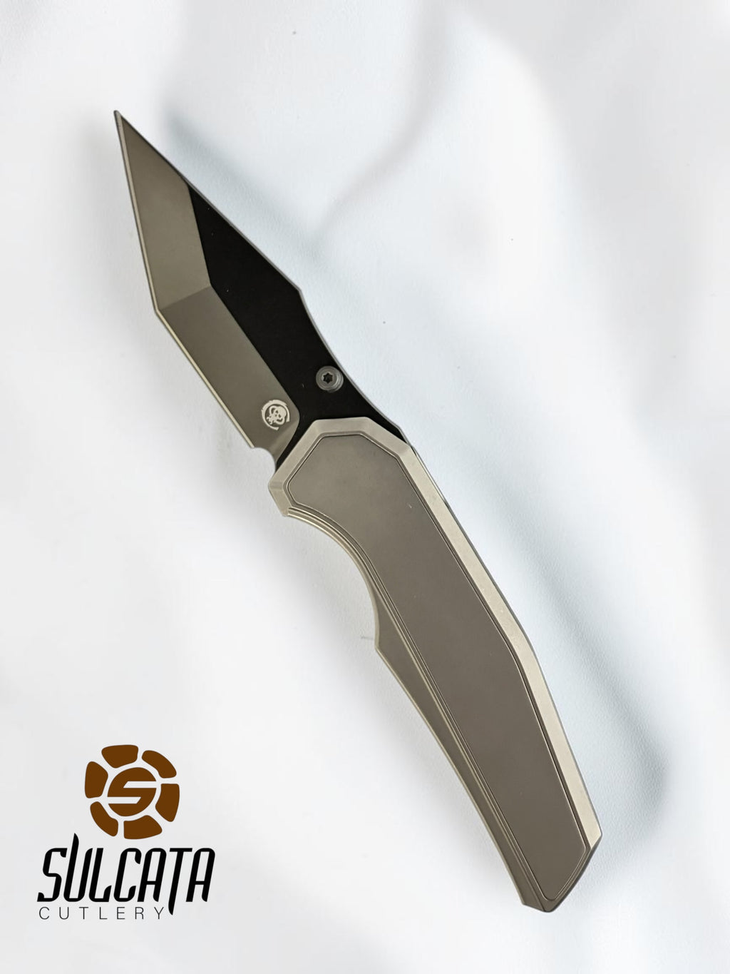 Chaves Knives Jake McCoy Omega Magnetic Intergral Manual Flipper (3.5" Bright SW/DLC)