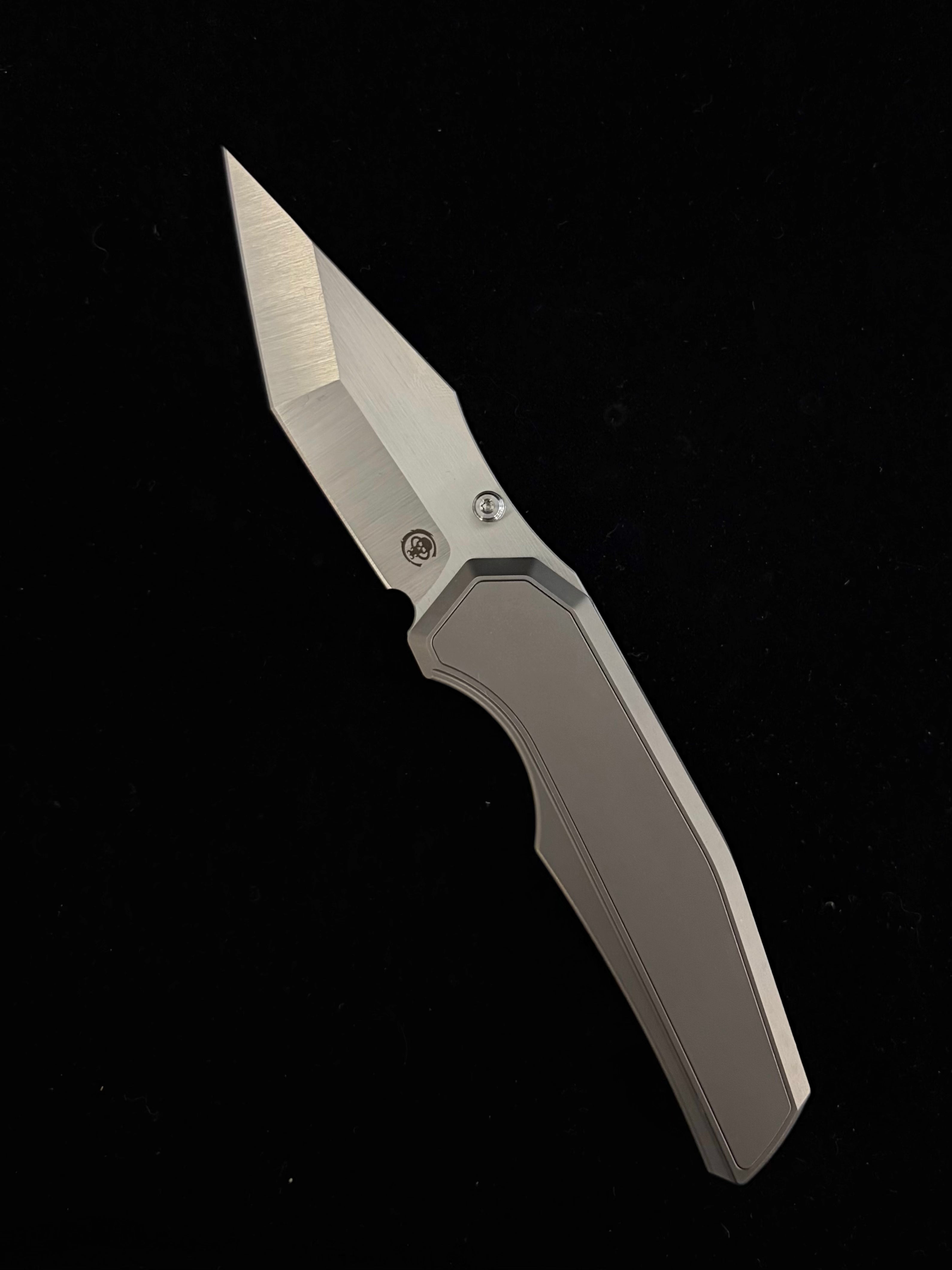 Chaves Knives Jake McCoy Omega Manual Flipper (3.5" Belt Satin)