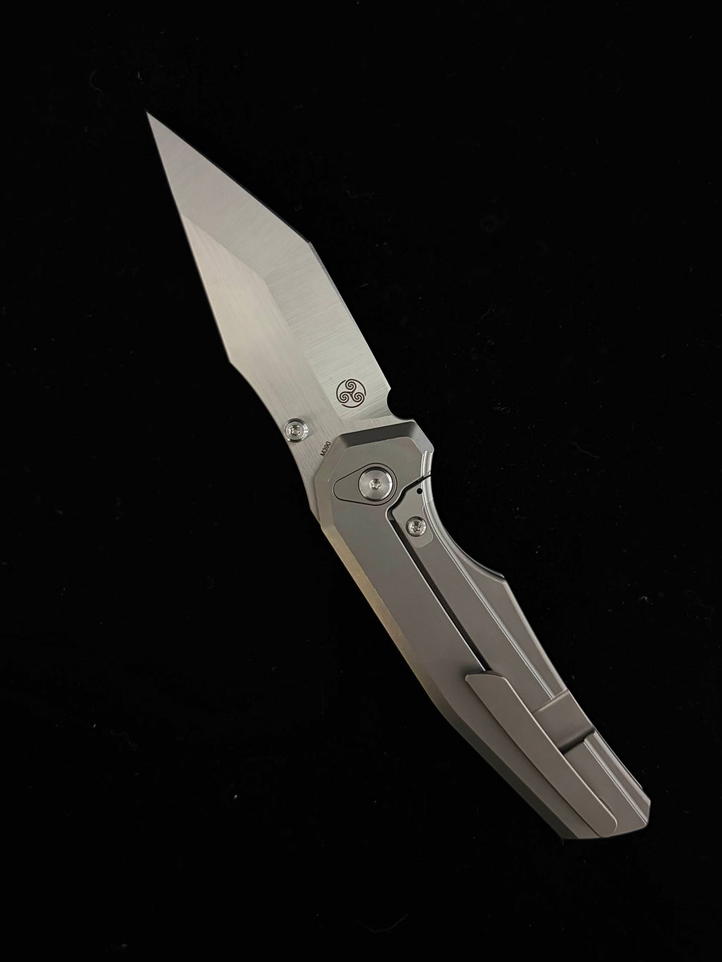 Chaves Knives Jake McCoy Omega Manual Flipper (3.5" Belt Satin)