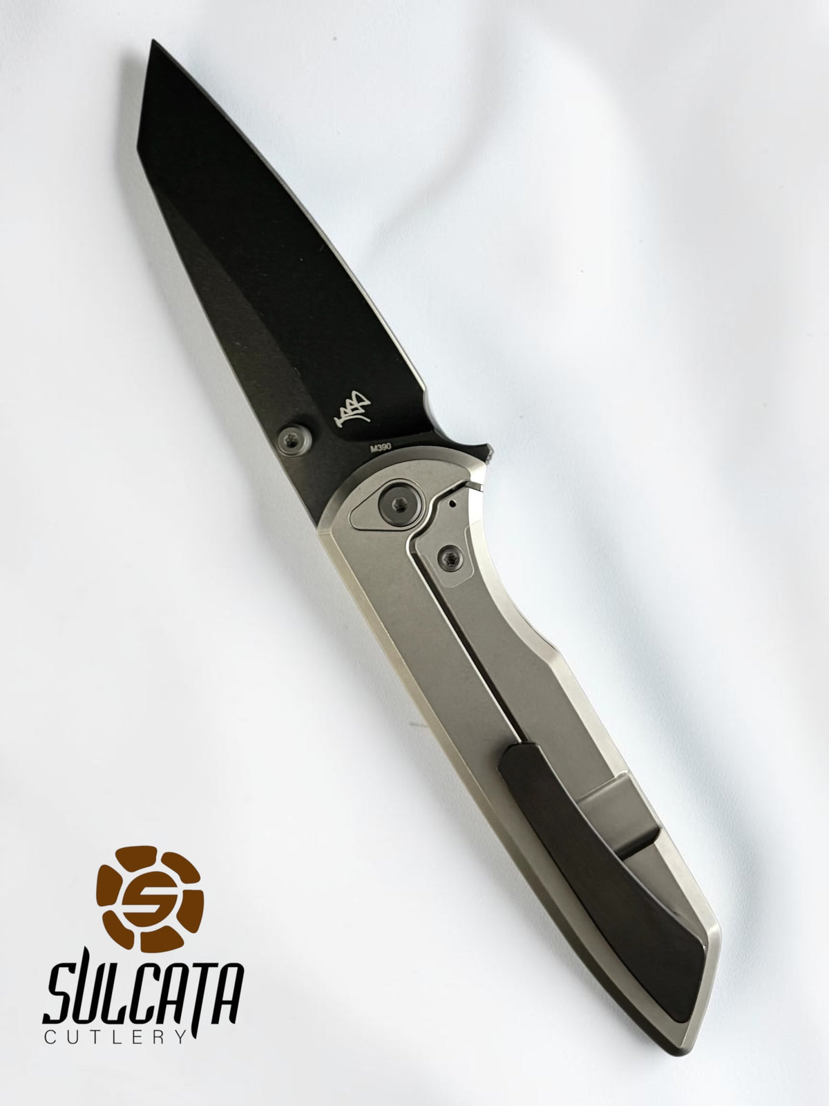 Chaves Knives Brad Blount Arrestor 229 Integral Manual Knife (3.75" Bright SW/DLC)