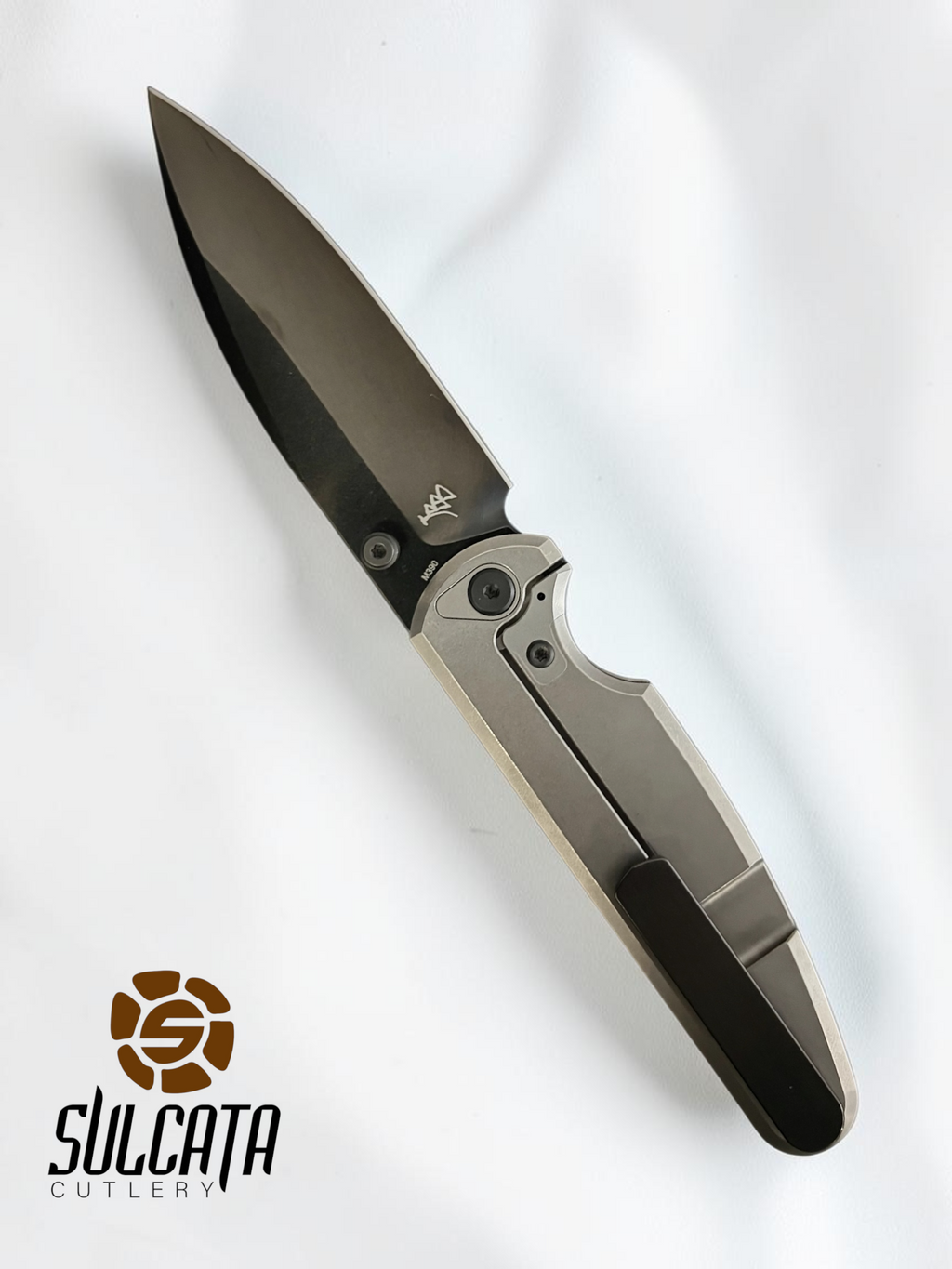 Chaves Knives Brad Blount Phase 229 Integral Manual Flipper (3.6" Bright SW/DLC)