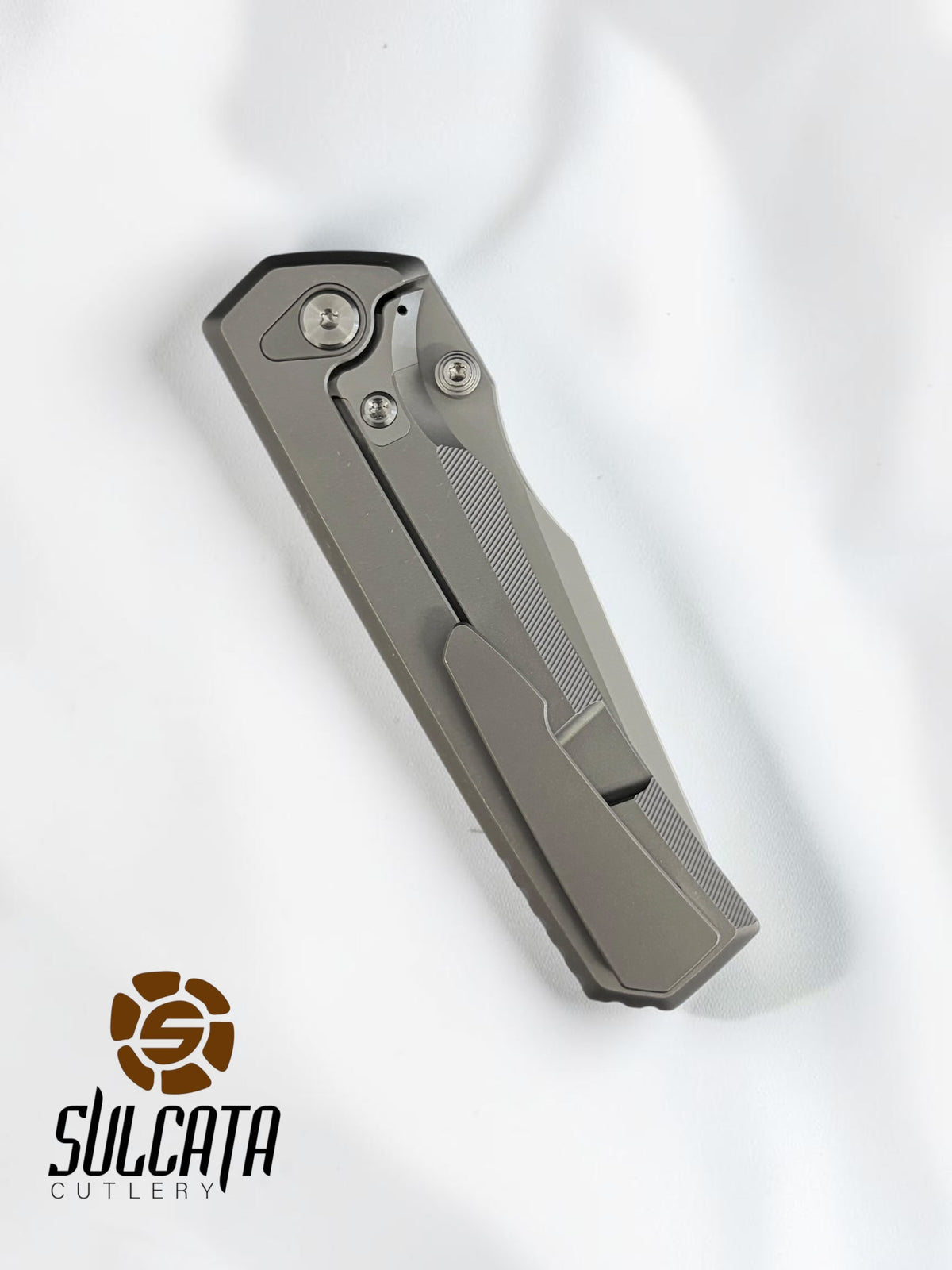 Chaves Knives Sam Tran Arison Street Integral Manual Knife (3.25"Stonewash)