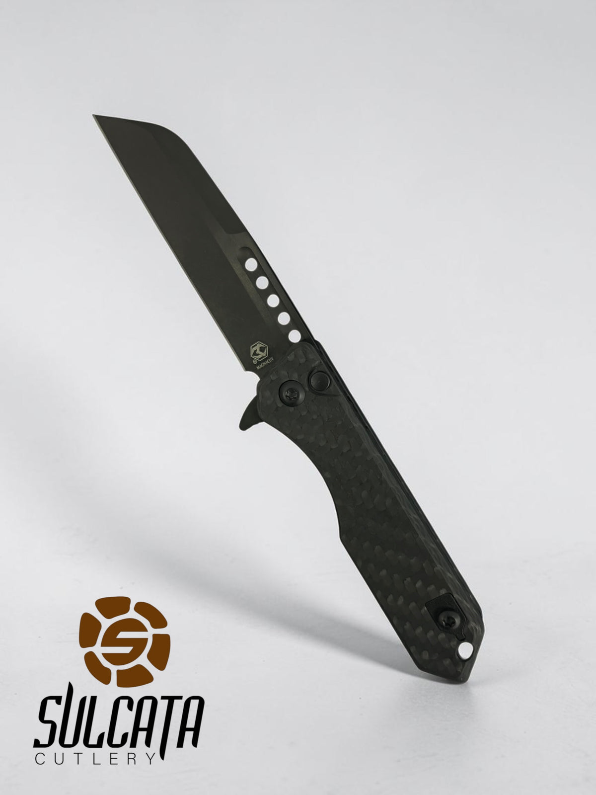 Heretic Knives Jinn Carbon Fiber Manual Flipper Blade Show Atlanta 2026 (3" DLC Black)